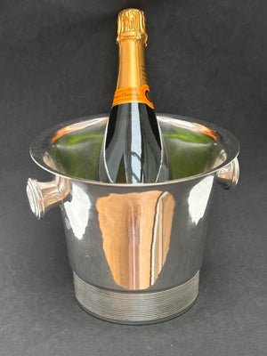 Seau a Champagne Art Décor Style Métal Argenté France seau Glace Vin cadeau table formelle Décor Bar Ancien